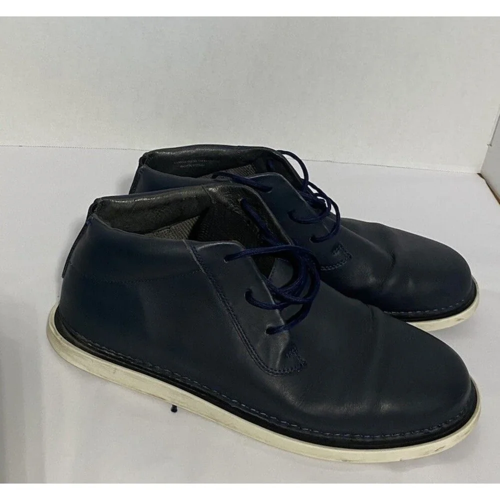 Camper Chukka Boots Mens Black‎ Leather Size 44 Lace Up